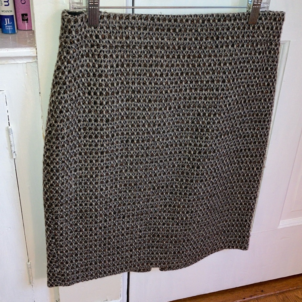 J Crew tweed Pencil Skirt size 10